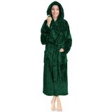 Roupão De Banho Feminino Robe Pavilia Com Capuz De Pelúcia Macio E Fofo
