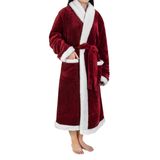 Roupão Pavilia Premium Feminino De Lã Sherpa Com Acabamento Em Cetim