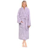 Roupão De Banho Sherpa Feminino Premium De Pelúcia E Lã Macia Da Robe Pavilia