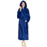 Roupão De Banho Feminino Robe Pavilia Com Capuz De Pelúcia Macio E Fofo