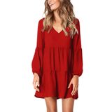 Vestido Amoretu Cute Pleated Rehearsal Dinner Vermelho Para Mulheres