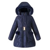 Jaqueta Acolchoada Podgina Com Capuz Para Meninas, Vestido 4t-5t, Jaqueta De Inverno