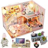 Kit Dollhouse Flever Diy House Presente Romântico De Dia Dos Namorados