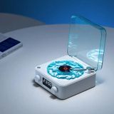 Alto-falante Doffirs 2024 Aqua Record Player Com Luz Noturna E Hora