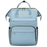 Mochila Para Laptop Lovevook Para Mulheres De 15,6" Impermeável Azul Celeste