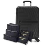 Mala De Viagem Média 23kg Indestrutível E Expansível + Kit