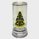 Suporte Vela Católico 7 Dias 18 Cm Vidro-escolha O Seu Santo
