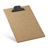 10 Prancheta Mdf Madeira Oficio A4 Portátil Garra Plast 5031