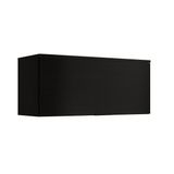 Armário Aéreo Cozinha Modulado Alpha 2503 C/ 1 Porta Basculante 80cm Preto - Carraro