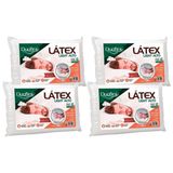 Travesseiro T. Látex Light Lp1101 C/ Capa Dry Fresh Kit C/ 4 Un (50x70) - Duoflex