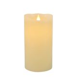 Vela De Led Cintilante Decorativa Redonda 17,5x9cm Parafina