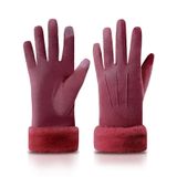 Luvas De Inverno Orrpally Thermal Touchscreen Windproof Fuchsia M