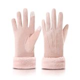 Luvas De Inverno Orrpally Thermal Touchscreen À Prova De Vento Rosa M