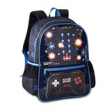 Mochila Video Game Com Luzes Bolsa Escolar Infantil Gamer