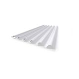 Telha Polipropileno 1,53 Cm X 1,10 Cm Branco/leitoso