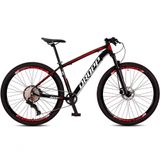 Bicicleta Dropp Sw 12v Aro 29 Freio Hidráulico Suspensão Com Trava Preto+vermelho 21 Preto+vermelho
