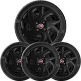 4x Calota Fiat Palio Uno Siena Aro 14 Preto 231cb