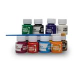 Tinta Acrilica 12 Cores Yins Paper 25ml Com Pincel