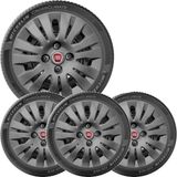 4x Calota Fiat Palio Uno Siena Mobi Aro 14 Grafite Emb 043cb