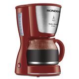 Cafeteira Elétrica Mondial Dolce Arome Inox C-32-32x-r Cafeteira-127v-vermelho/inox
