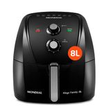 Fritadeira Sem Óleo Air Fryer 8l Mondial Preto - Afn-80-fb