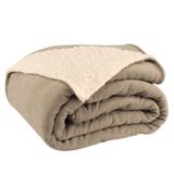 Cobertor Queen Canada Mantinha/sherpa 3 Peças - Fendi