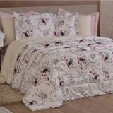 Edredom Solteiro Coberdrom Top Line Estampado Hipercal/sherpa 2 Peças - Malta