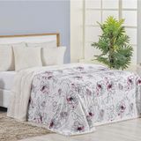 Cobertor Queen Top Line Estampado Hipercal/sherpa 1 Peça - Malta