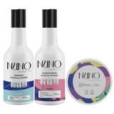 Kit Capilar Nuno Natural E Nutritivo Shampoo, Condicionador E Máscara