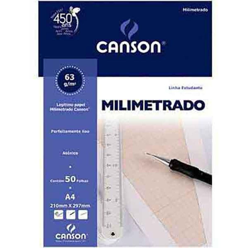 Características Do Produto Bloco Milimetrado Ideal Para Desenhos Artísticos E Técnicos 0907