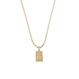 Cordão 50cm Masculino Feminino Pingente Letra G Banhado Ouro