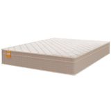 Colchão Casal Molas Qatar 138x188x22cm Bege/branco Inducol Bege