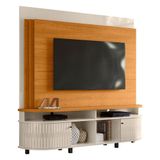 Estante Home Theater Daytona Cinamomo Off White - Madetec