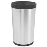 Lixeira Tramontina Molise Aço Inox Acetinado Sem Tampa 50 Litros