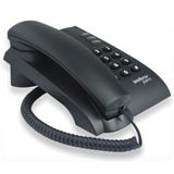 Telefone Fixo De Mesa Intelbras Com Fio Preto Pleno Sem Chav