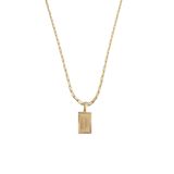 Cordão 50cm Masculino Feminino Pingente Letra D Banhado Ouro