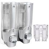 Dispenser Duplo Higienico Alcool Gel Sabonete Liquido Shampoo Loja Comercio Hotel Shopping Banheiro