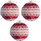 Kit 15 Decoração Bola Vermelha Natal Árvore De Natal De 75mm