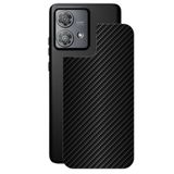 Película Para Motorola Edge 40 Neo 5g - Traseira De Fibra De Carbono Preta - Gshield