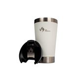 Copo Térmico Fox Stainless Quente E Frio Com Tampa 473ml Branco
