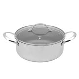 Panela Inox 24cm Antiaderente Cerâmica Tripla Isa Scherer
