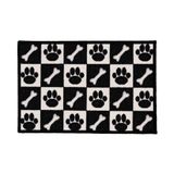 Capacho Antiderrapante Clean 29 Preto Branco 0,40x0,60m