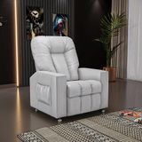 Poltrona Do Papai Reclinável Arsenal Pu Branco