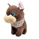 Cachorro Pelúcia Marrom 26 Cm Altura