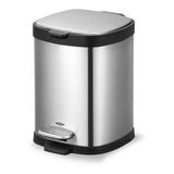 LIXEIRA INOX COM PEDAL E BALDE 6L FRAME 3064/101
