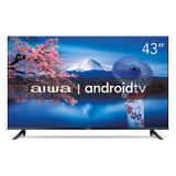 Smart TV Aiwa 43" Android Full HD Borda Ultrafina HDR10 Dolby Áudio AWS-TV-43-BL-02-A
