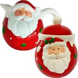 Kit 2 Enfeite Açucareiro Baleiro Decoração Natal Papai Noel