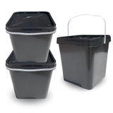 Balde Quadrado 16ls Para Jardinagem 02 Pçs