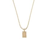 Cordão 50cm Masculino Feminino Pingente Letra I Banhado Ouro
