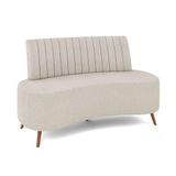 Sofá 2 Lugares Living 135cm Pé Palito Maraú Bouclê K01 Verde